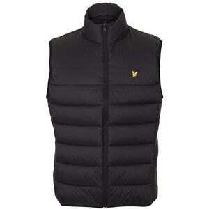 Lyle & Scott Mens Logo Insulated Quilted Vest / Jet Black